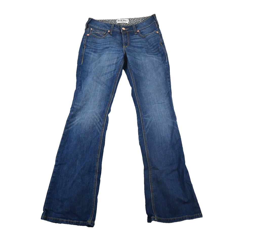 Ariat Real Rosa Boot Jeans Womens 30R (30x31.5) Blue Medium Wash Bootcut Denim